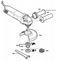 Bosch 0 601 800 032 GWS 7-115 Angle Grinder Spare Parts